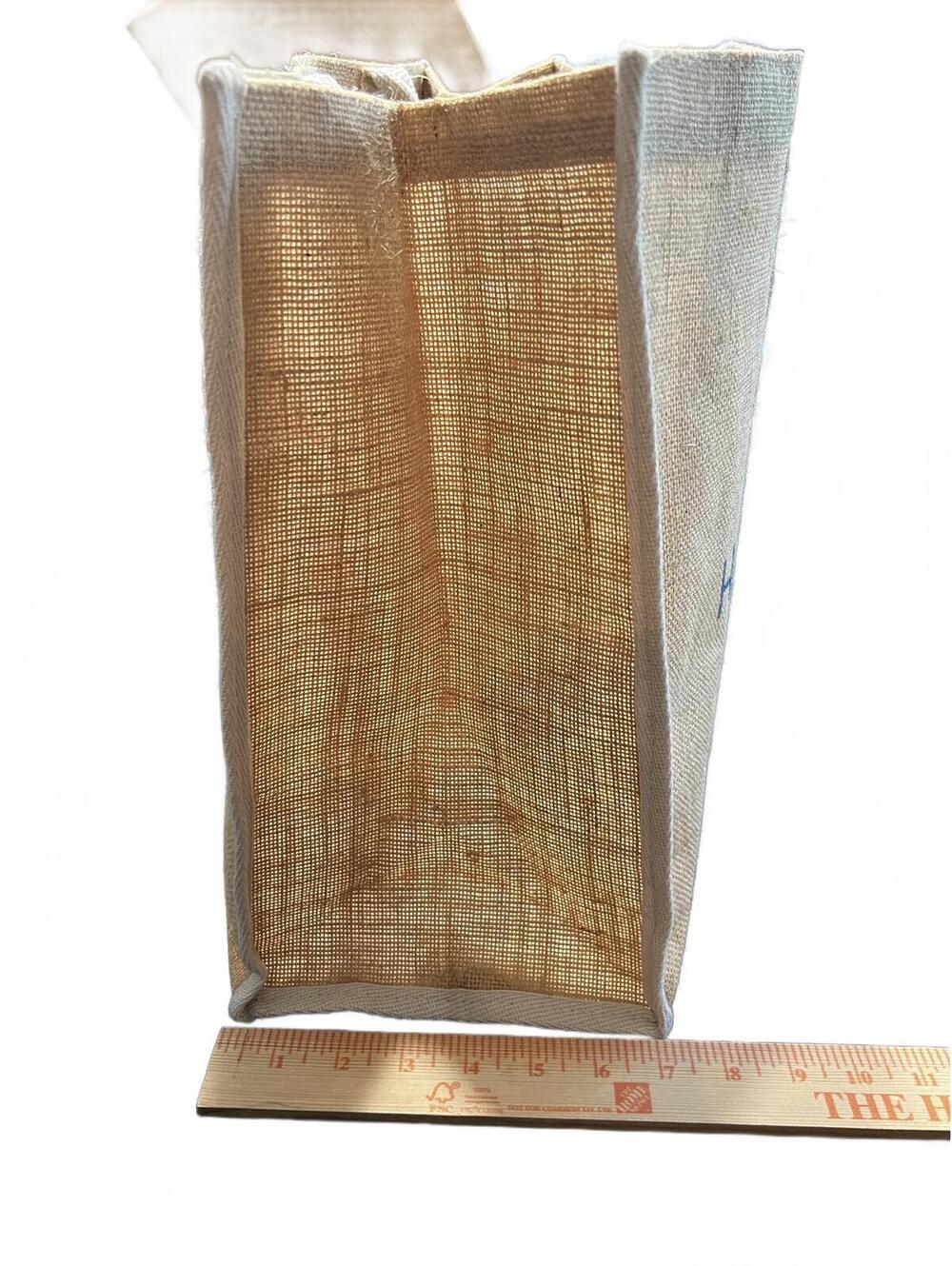 Hammitt Manhattan Beach Jute Tote Bag Burlap Straw Beach Carryall Market Shopper - Picture 7 of 7